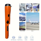 Handheld Metal Detector Pinpointer - 128° Metal Detect - Buzzer/Vibration Alerts - For Gold,Silver,Relics - 360° Detection - Durable Plastic Body - Metallic Finish - Battery-Powered (Excl.) - Ergonomic Design - Tools and Gadgets,Physics Gadgets Tools, Tre