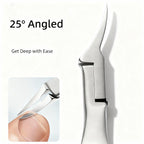 Slanted Head Beak-shaped Nail Clipper - Full Metal - For Ingrown & Toe Nails