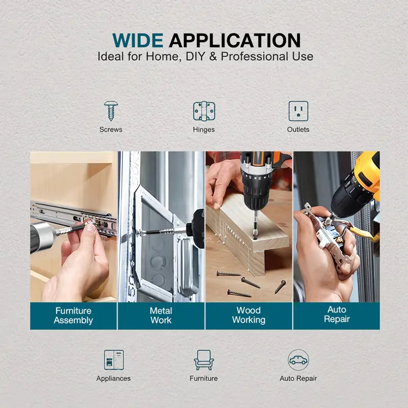K5 anti-slip screwdriver bits, K5 impact-resistant anti-slip screwdriver bits, strong magnetic screwdriver bit set; suitable for home repairs and DIY; power screwdriver bit set; power tool accessories.