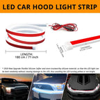 Car Hood Light Strip, Dynamic Scan Startup LED Light Strip, Waterproof Flexible DRL, Eye-Catching Night Driving Upgrade for Car Enthusiasts, Universal Car Upgrades Accessories for Truck/SUV, Ideal Gift for Him    [Sold 848 units]