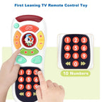 Baby Remote Control Toy, 20 Unique Learning Remote Buttons, Plays Baby Music Tunes, Flashing Lights, Early Educational Baby Christmas Birthday Stuffer, back to school [Sold 613 units]