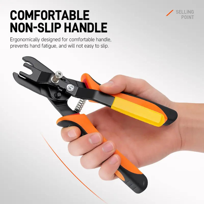 Air Hose Connector Removal Tool Push-to-Connect Fittings Disconnect Pliers for Automotive Pneumatic Air Line Repair Quick Release Fitting Pliers PVC One-Hand Operation Compact Design