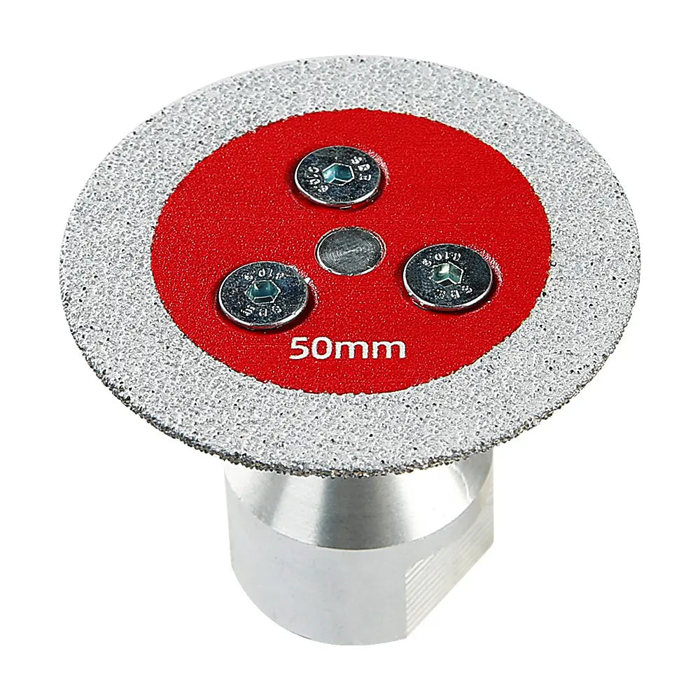 3PCS 2" Diamond Saw Blades with 5/8-11 Removable Flange, Corrugated Teeth for Angle Grinders, High Quality 1-Piece Forging Technology