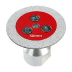 3PCS 2" Diamond Saw Blades with 5/8-11 Removable Flange, Corrugated Teeth for Angle Grinders, High Quality 1-Piece Forging Technology