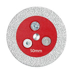 3PCS 2" Diamond Saw Blades with 5/8-11 Removable Flange, Corrugated Teeth for Angle Grinders, High Quality 1-Piece Forging Technology