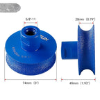 Diamond Round Edge Grinding Wheel - Rounded Corner Disc for Quartz, Marble, Tile & Stone - Angle Grinder Tool for CountertopEdges Abrasive Materials