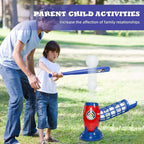 Kids Electronic Baseball Pitching Machine - Auth Pitching Machine with 5 Plastic Baseballs Included -Ages 3+