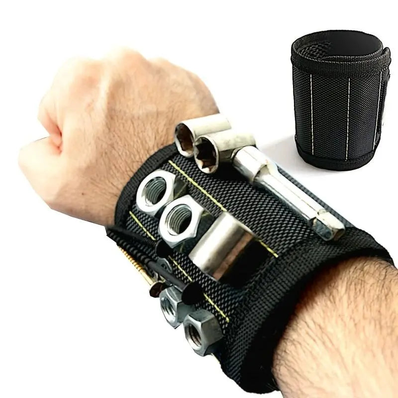 Magnetic Wristband Tool Holder, Adjustable Breathable Storage Armband, Wrist Magnet Strap for Holding Screws, Nails, Bolts & Drill Bits, Tool Organizer, Tool Pouch, Tool Pockets, Tool Organisers