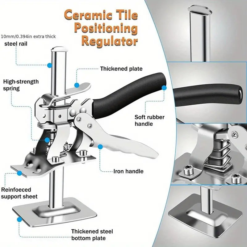 Labor-Saving Arm Jack, Heavy Duty 1 Count Cabinet Board Lifter & Tile Height Adjuster, Hand-Lifting Tool for Door Panels & Drywall Lifting
