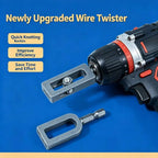 GJAHSH Professional Rebar Tie Wire Twisting Tool for Drills - 2PCS Heavy Duty Steel Wire Twister with 6mm Hex Shank for Construction and Fencing Projects