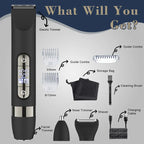 4-In-1 Dual Head Electric Shaver, Body Hair Trimmer & Facial Hair Remover, Nose Hair Clipper, Ipx7 Waterproof, for Leg Arm Body Face